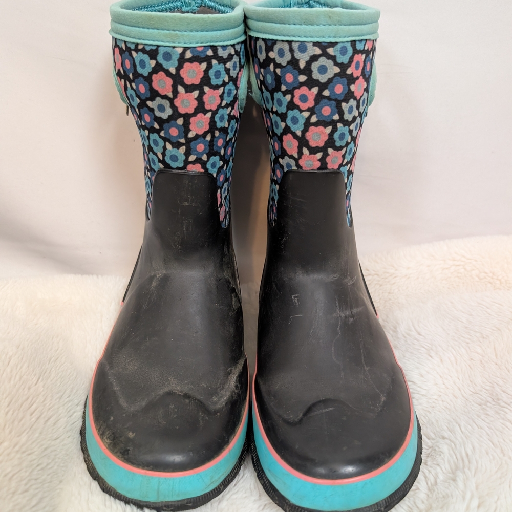 Bogs Boots Girls Size 3 Floral K Grasp Flowers  Flaw - Picture 12 of 12